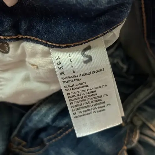 American Eagle Ne(x)t Level Stretch Hi-rise Shortie- US 4- medium wash