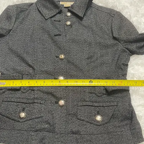 Michael Kors  gray long sleeve jacket blazer woman’s size Large-READ DESC