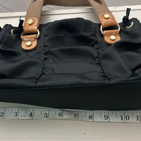 Simply VeraWang Black and Tan Shoulder Bags with Sporty Design