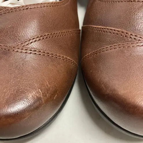 ABEO Genuine Leather Abby Mary Jane 24/7 Slip Resistant Shoes Size 10 Brown