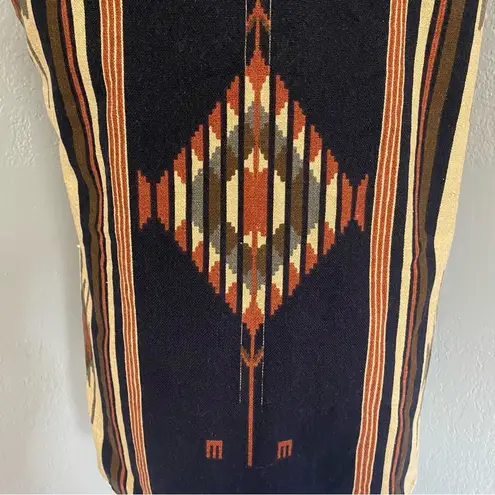 Vintage boho Vest Southwest Aztec Western Fall Vest Reversible Hippie S/M Size M