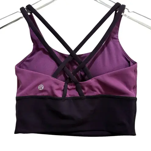 Lululemon  Longline Energy Bra Purple Fuchsia Size 4