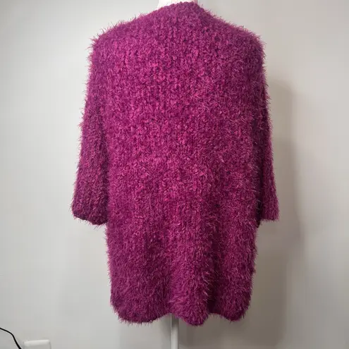 FOR THE REPUBLIC Fuzzy Cozy Sweater Top shirt Purple Size XL