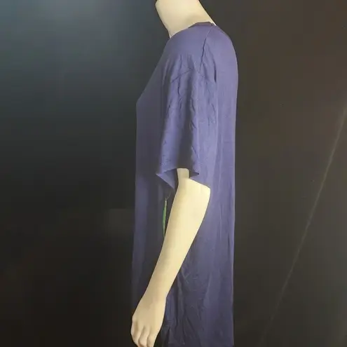 NWT Honeydew Intimates Navy Blue Oversized Keyhole Short Sleeve Tee Shirt (S)