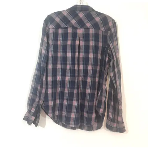 Columbia  Plaid Long Sleeve Button Down Shirt Size Medium