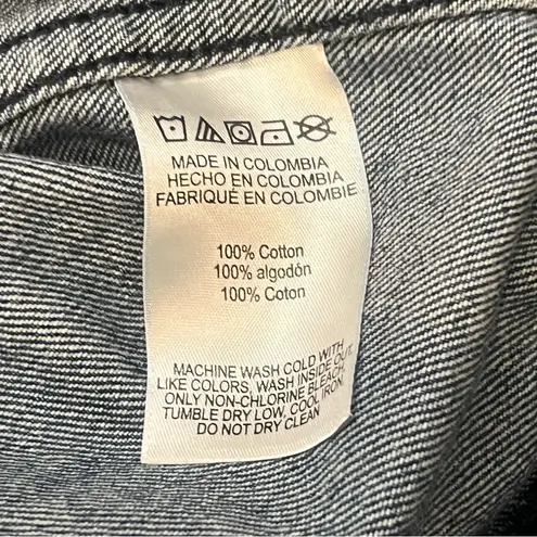 Michael Michael Kors Women's Denim Gold Button Jacket Size Large SKU#C24390