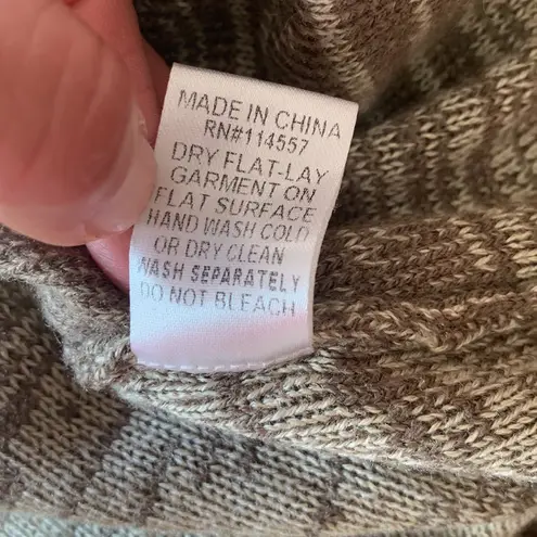 THML Striped Quilted Crew Neck Sweater