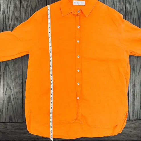 Stillwater | The Linen Voile Favorite Shirt in Orange