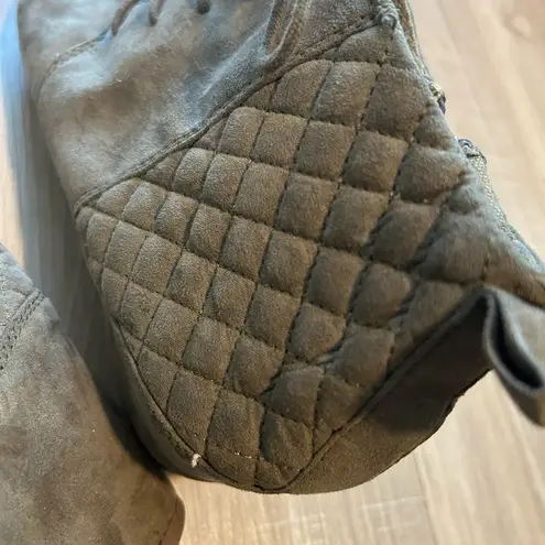 Forest green ankle boots for women size 10