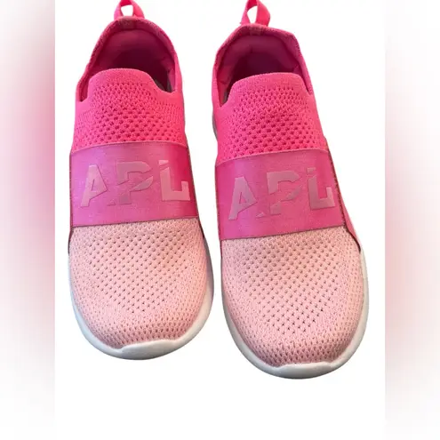 APL Techloom Bliss Knit Shoe Sneaker Pink Breast Cancer Limited Edition Size 6.5