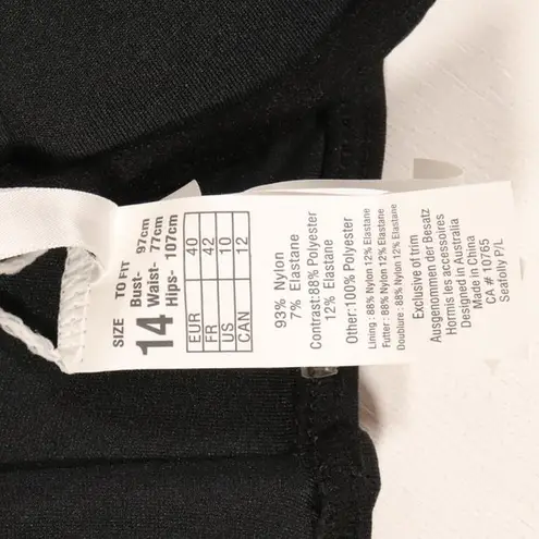 Seafolly NWT Quilted Wrap Front Booster Bikini Top US Size 10