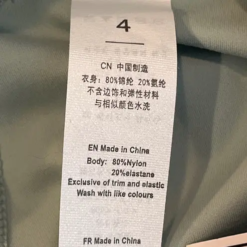 Astoria Activewear NEW Size 4 Cropped Sage Green High Waist Leggings NWT