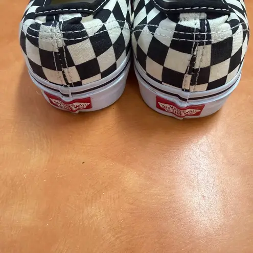 Vans  Black and White Checkerboard Slip-Ons thumbnail 4