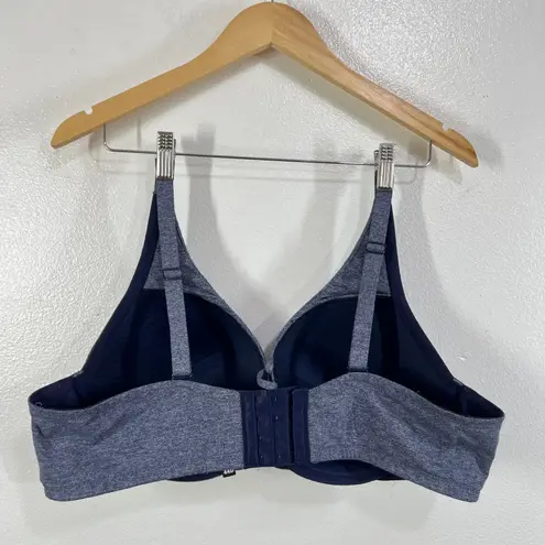 Torrid Curve 44D Blue Heather Bra Plus Size Back Smoothing Everyday Comfort