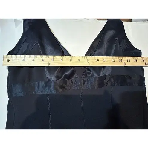 John Varvatos Women Midnight Black Midi Dress Size 46 Fits Like S/M Size M