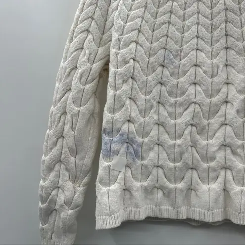 Maje RTR Marnety Button Cable Knit Long Sleeve Button Detail Sweater Sz 1 (S)