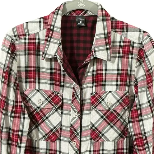 EMPYRE Plaid & Check Button Down Shirt S 19” P2P
Red/Black $88 Retail EUC Red