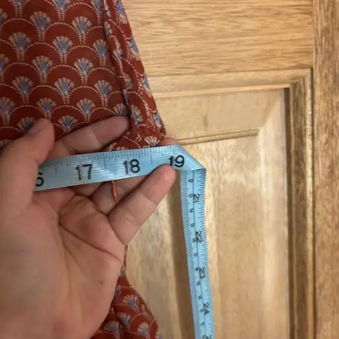 Millau women’s orange Patterned Top size S Red