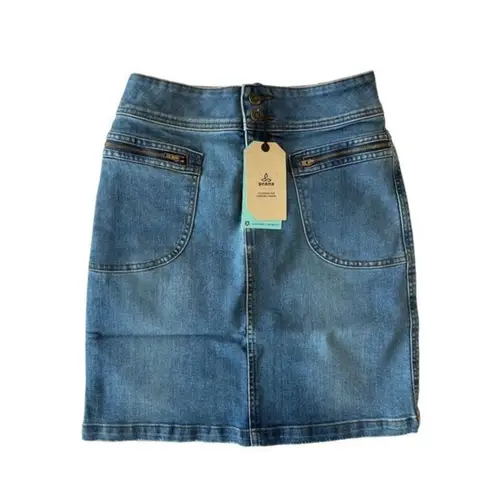 prAna ‎ Broadway Jean Skirt True Blue NWT 2