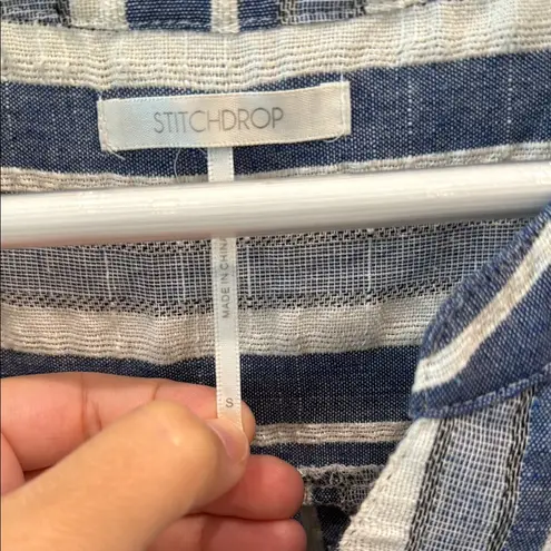 Stitchdrop Blue & White Striped Dress