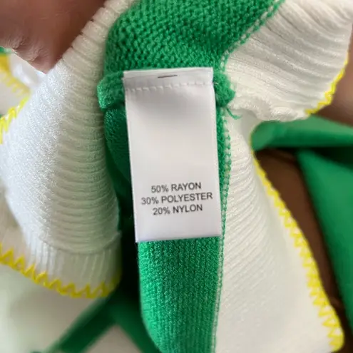 Kerri Rosenthal Women's Size M Green Sweater Sunshine Heart Button Up NWT Size M