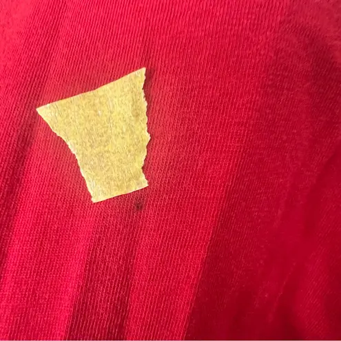 Lacoste  Red V-Neck Long Sleeve Shirt (has small flaw )