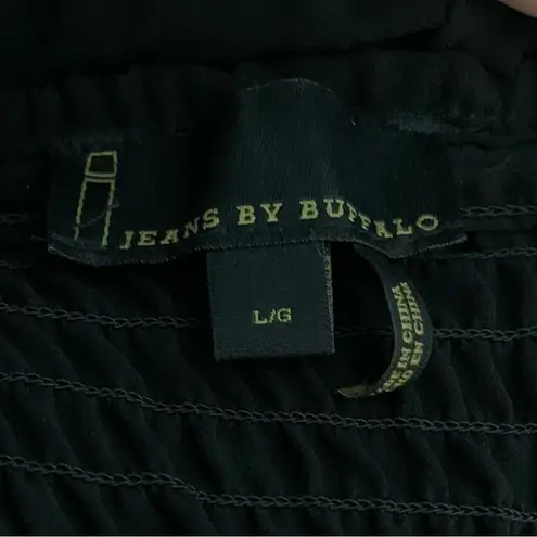 Buffalo Women’s Jeans by black sheer lace off shoulder top