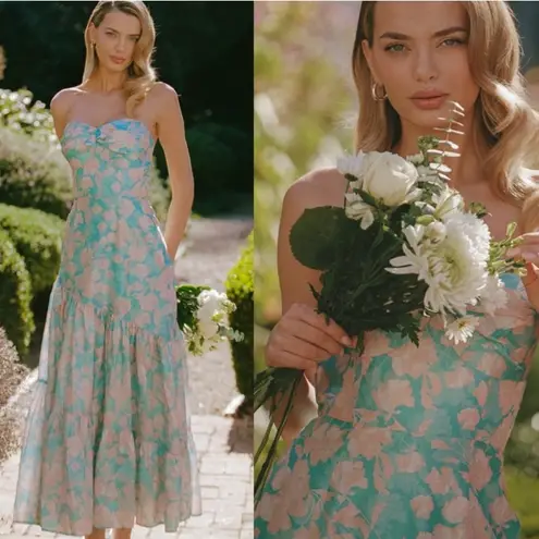 Hutch NWT Phoebe Floral Strapless Corset Dress with pockets 6