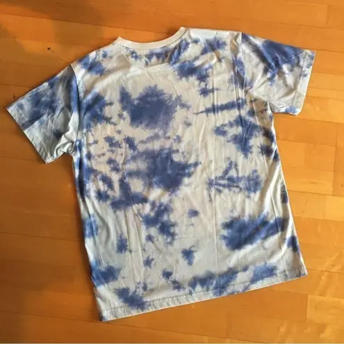 Original Use Tie Dye Short Sleeve Tee, Aqua, Blue, Size M