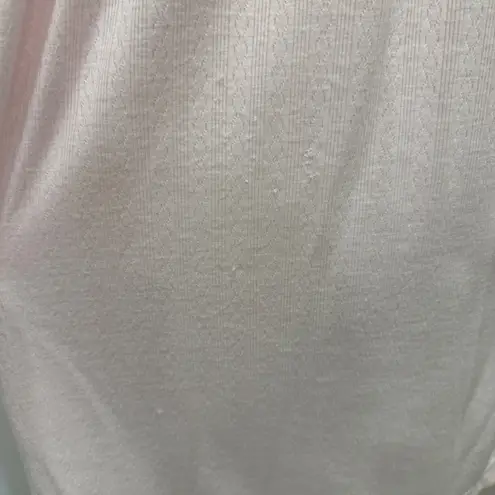 Miss Elaine Petites NWT Pastel Pink Floral Embroidered Nightgown Coquette Small