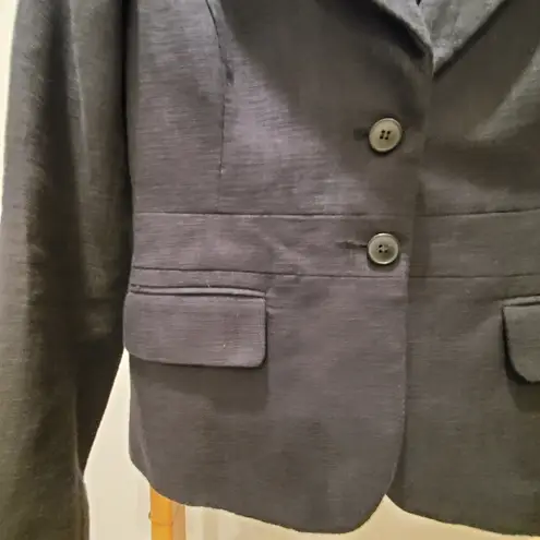 New York And Company Black Cotton Lined Blazer 8