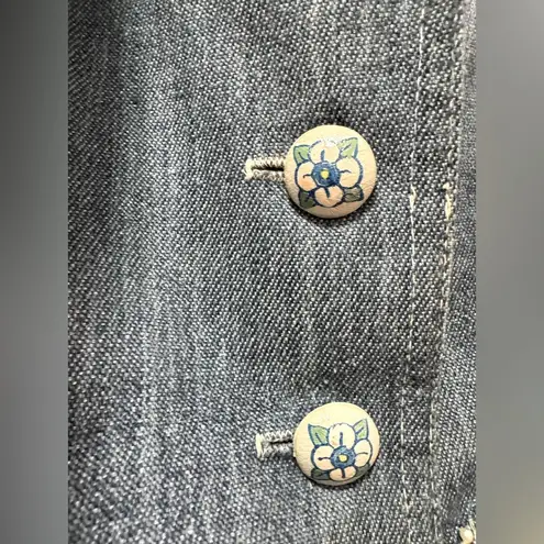 Y2K denim vest with built