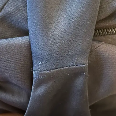 BHLDN Anthropologie Dylan Satin Charmeuse Navy Bridesmaid Gown One Shoulder Size