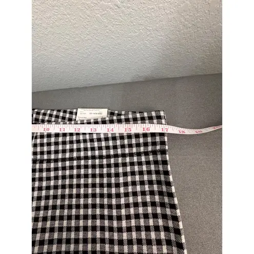 Mixit Black White Gingham Check Leggings with Side Cutout Detail Size Large