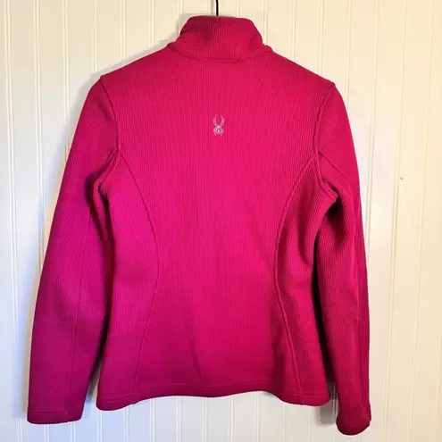 Spyder Women’s Pink Full-Zip Fleece Core Sweater Jacket Size Medium