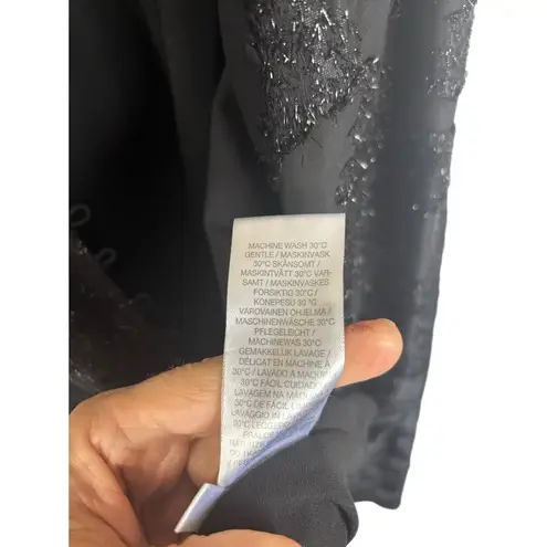 Hofmann Copenhagen Angele black dress Sz 2 Sheer Empire Button Whimsigoth Witch