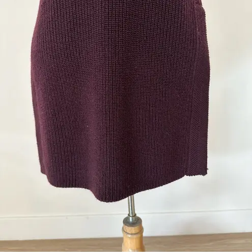 Aritzia Wilfred Palmier Sleeveless Crew Neck Tunic Wool Sweater Purple | Small
