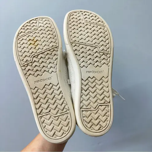 Xero Shoes Dillon zero drop foot shaped white athletic shoes women's 9.5