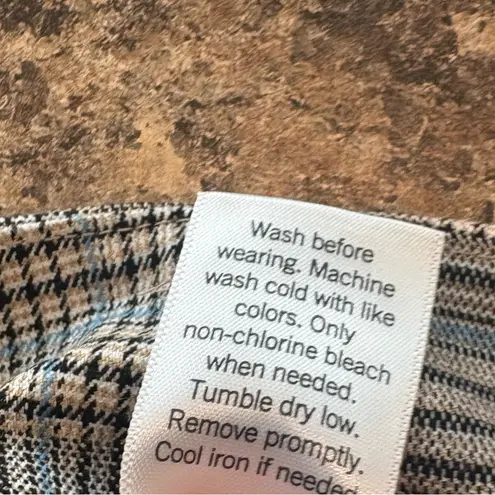 Nine West  Plaid Straight Leg Dress Pants Size‎ 6