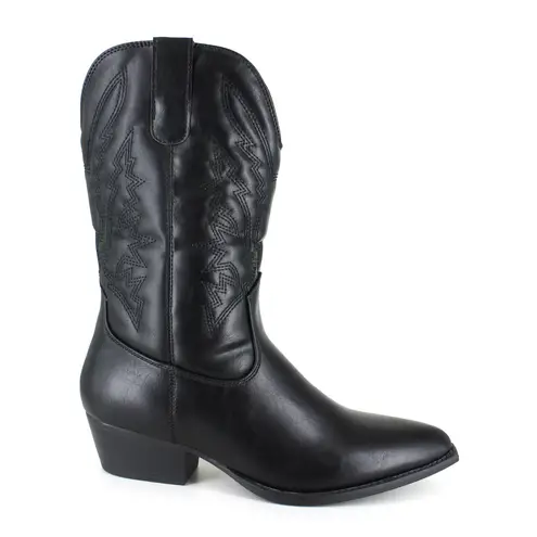 Portland Boot Company Size 10 Olympia Womens Black Cowgirl Western Boots Wide Ca