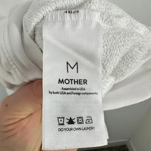 MOTHER The Biggie Concert St. Tropez Sweatshirt Graphic Print White Crewneck Size M