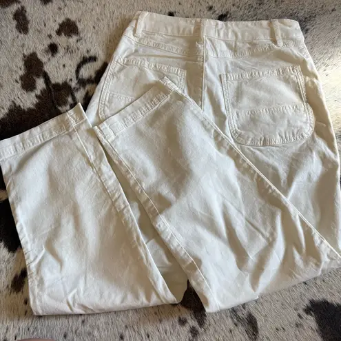 Marine layer MARINE LAYER Cream Maya Slim Straight Utility Pants Size 6