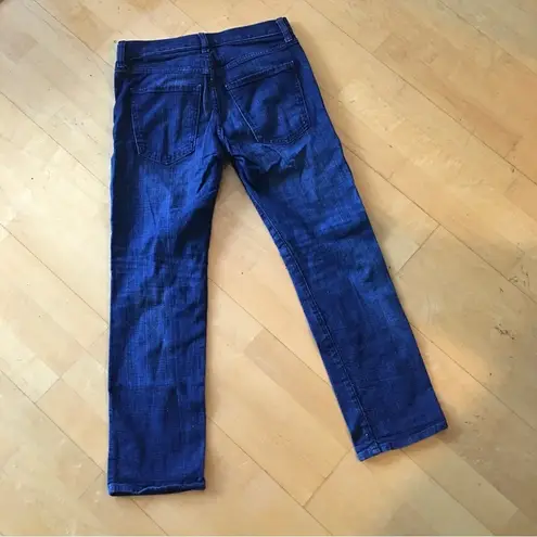 Banana Republic  Premium Mid Rise, Boyfriend Crop, Capri Jeans, Blue, Size 24P