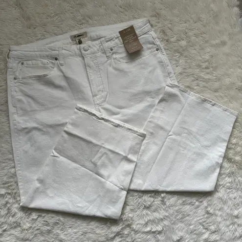 Madewell Jeans The Plus Perfect Vintage Wide-Leg Crop Tile White 16W NWT New