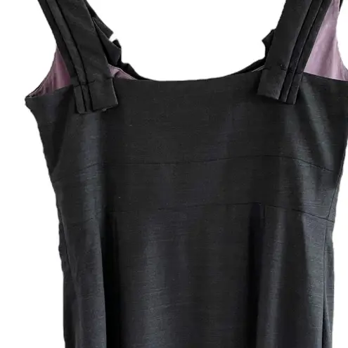 Elie Tahari Dark Grey Wool Blend Sleeveless Dress