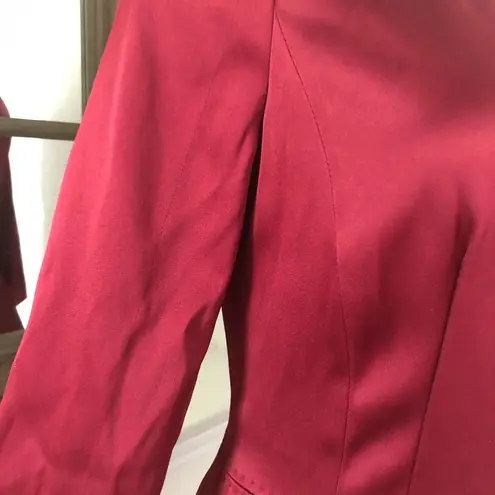 Escada Divija Satin Sheath Dress Red Size EU 38, US 8 New with Tag MSRP $1295.00