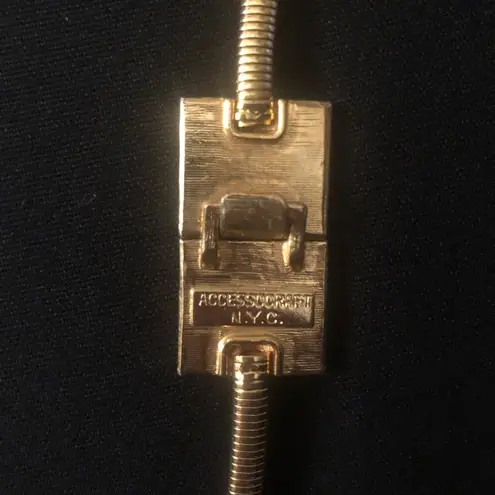 Accessocraft N.Y.C. Lion Belt 30/31” stretchy gold vintage retro unisex