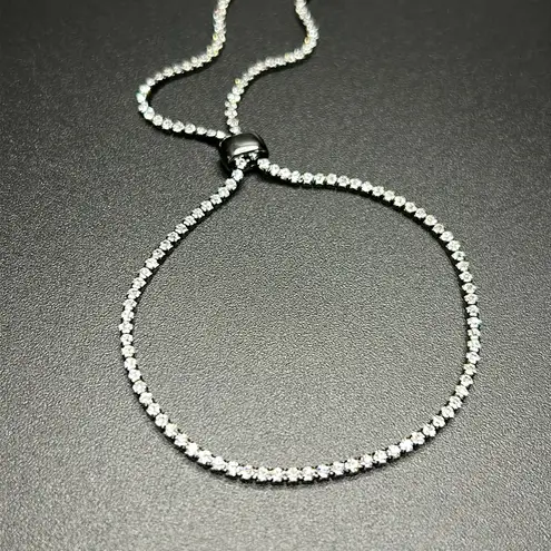 Women’s vintage‎ dainty black crystal bracelet one size adjustable to any