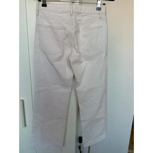 Club Monaco Women's High Rise Straight Leg Off-White Jeans, Size 4, EUC