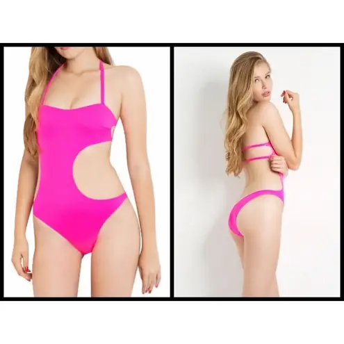 đź’•L'AGENT by AGENT PROVOCATEURđź’• Agata Swimsuit ~ Pink XS NWT Black